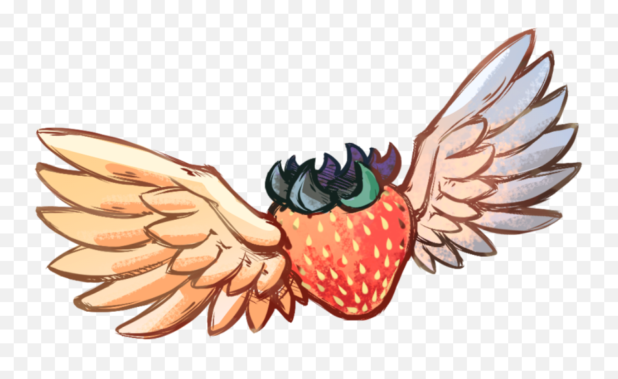 Fileceleste Strawberry With Wingspng - Wikimedia Commons Celeste Winged Strawberry Emoji,Wings Png