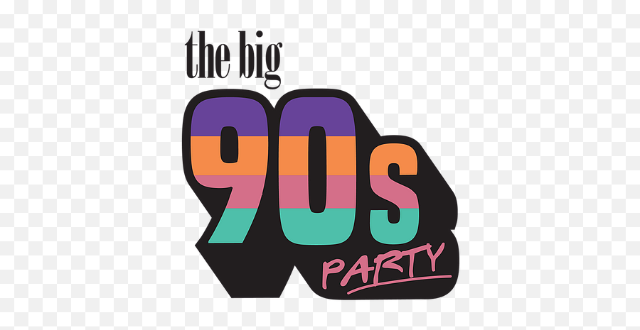 The Big 90u0027s Party - Dot Emoji,Party Logo