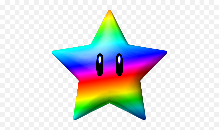 Mario Kart Rainbow Star Transparent Png - Rainbow Mario Star Emoji,Mario Star Png