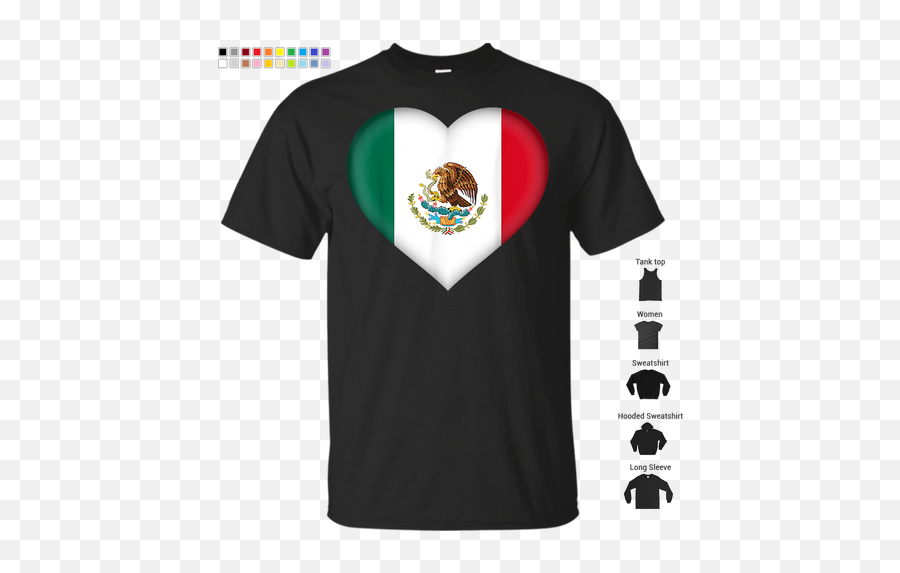 Mexican Flag Heart Outfit T Emoji,Mexico Flag Png
