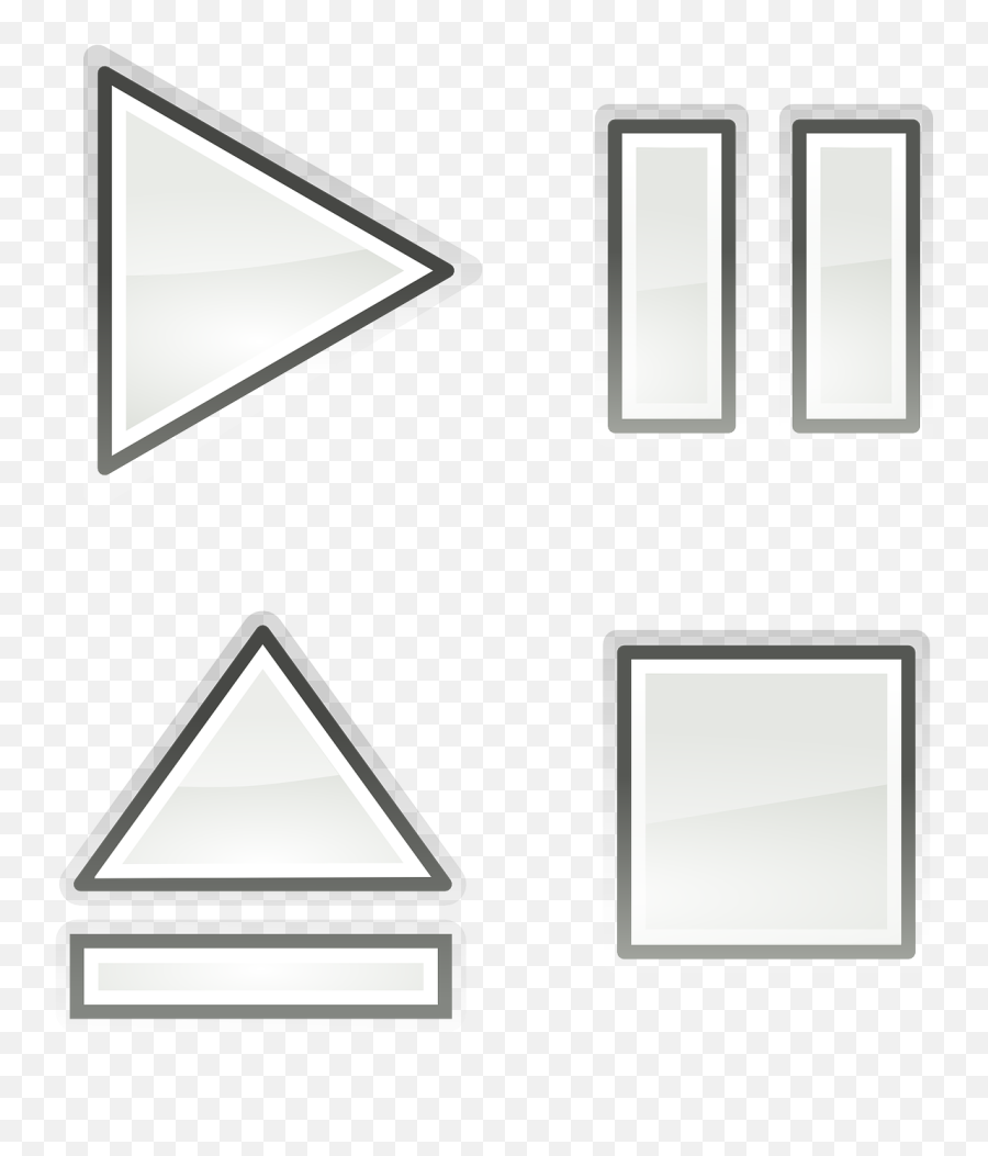 Audio Icon Set Play Pause Stop Png Emoji,Pause Png