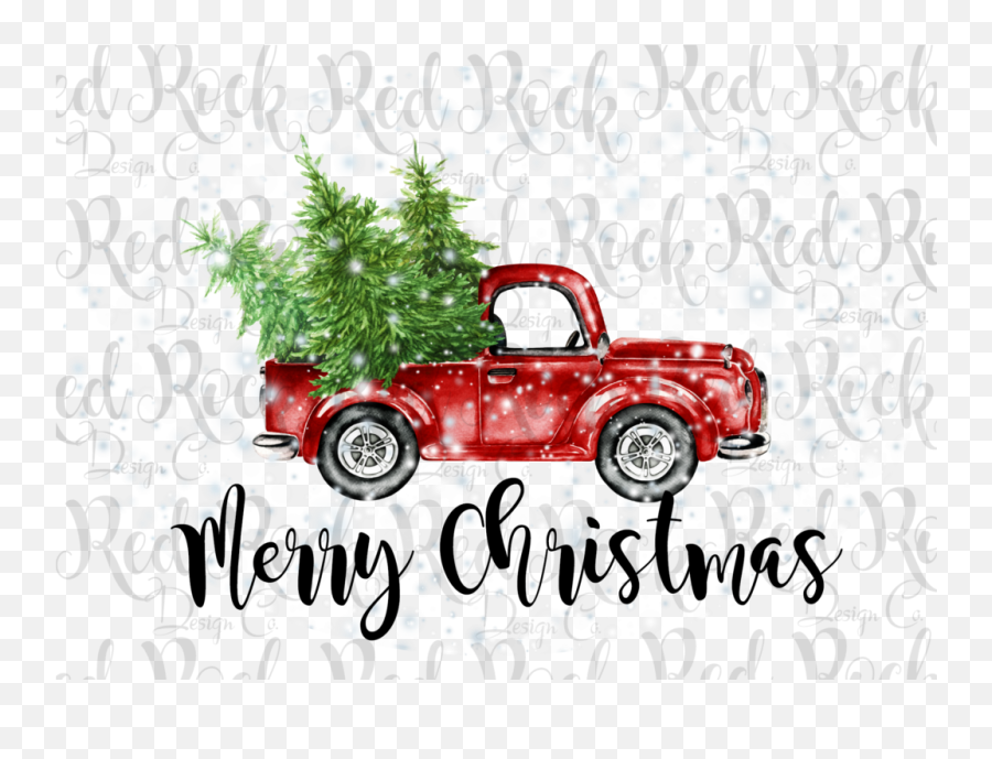 Merry Christmas Truck Merry Christmas - Christmas Decorative Pillows Emoji,Christmas Truck Clipart