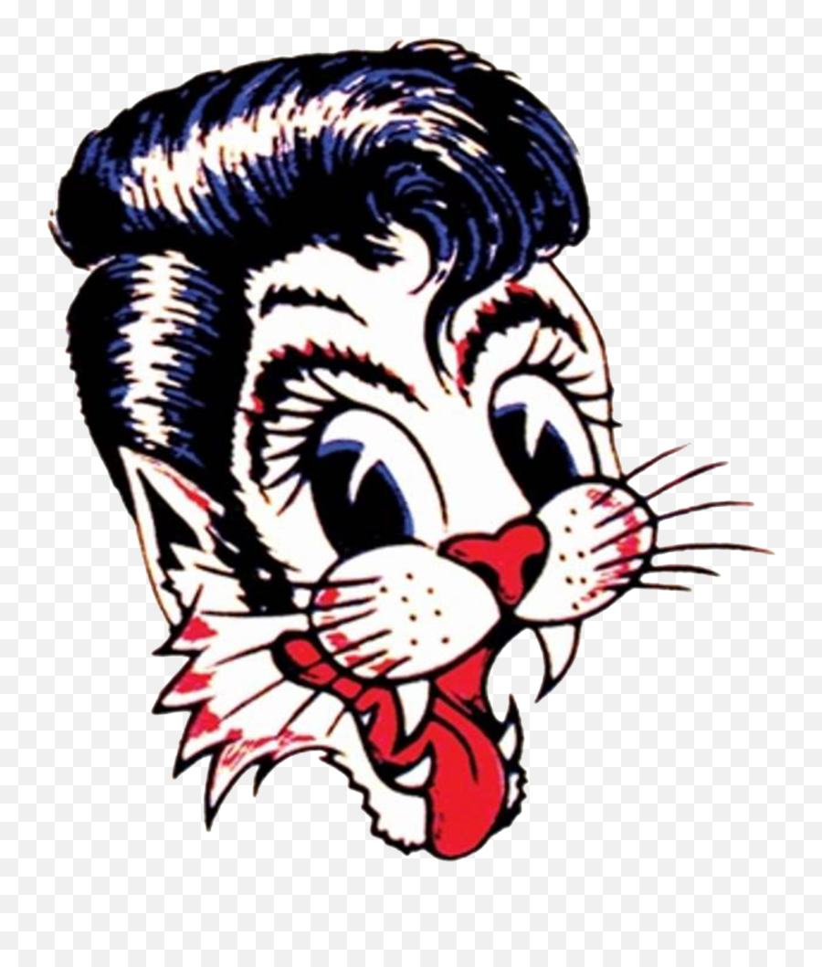 Download 1980s Rockabilly Band Stray Cats Logo Png Hd - Stray Cats Band Logo Emoji,Cats Logo