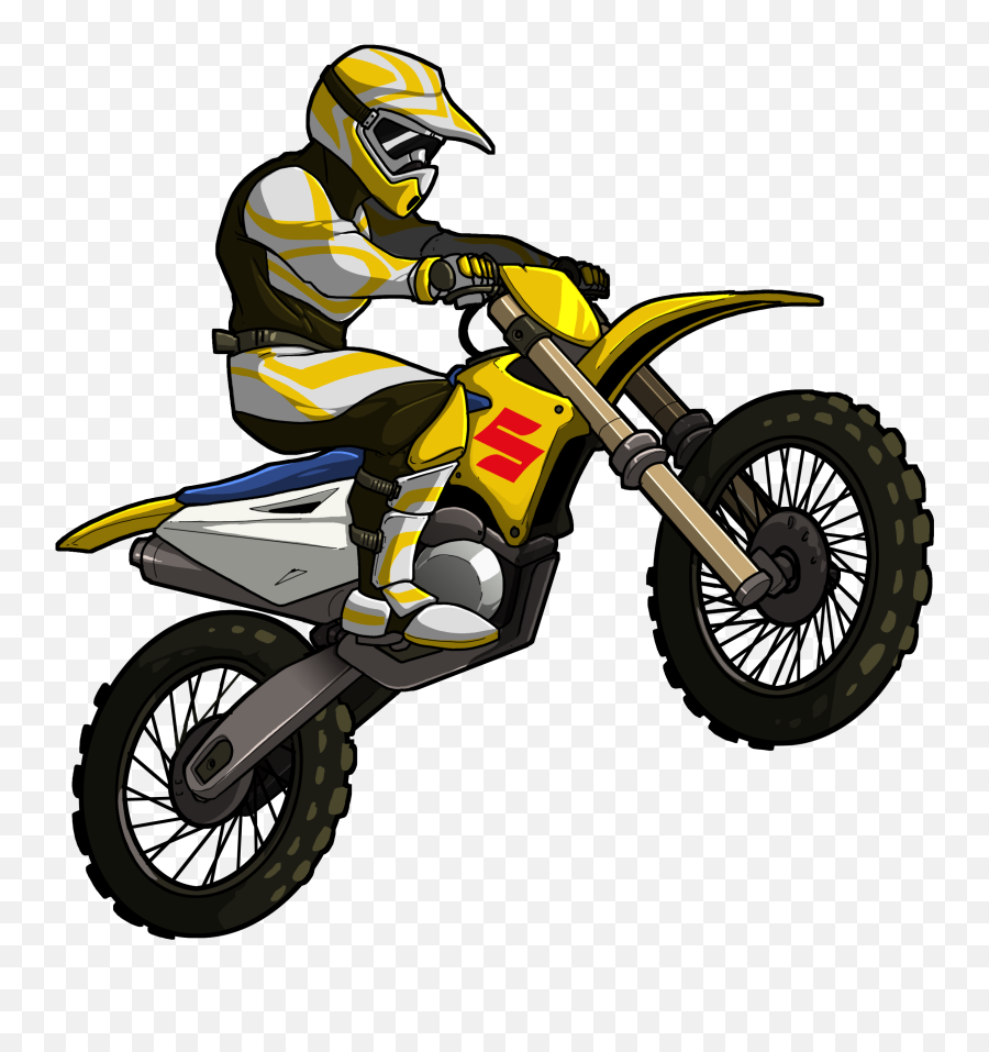 Bike Illustration - Clipart Motocross Png Emoji,Dirt Bike Clipart