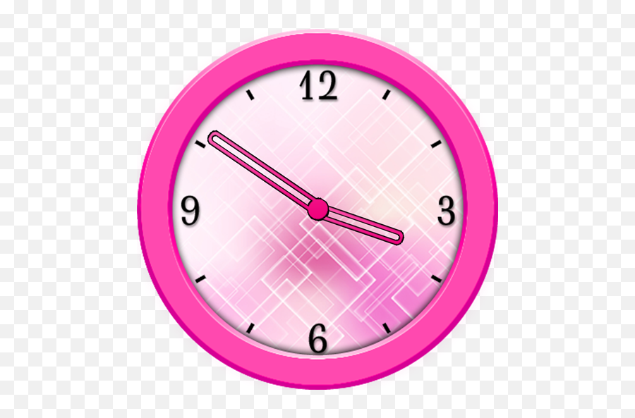 Pink Analog Clock Widget - Pink Clock App Emoji,Transparent Clock Widget