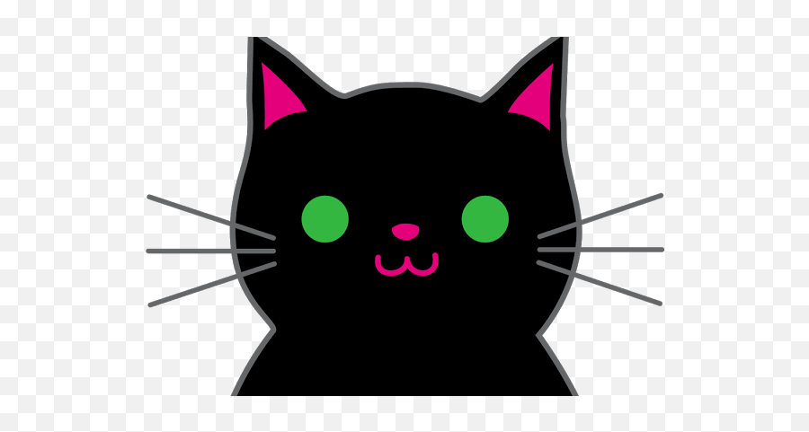 Black Cat - Clip Art Library Cute Fat Black Cat Drawing Emoji,Cute Black Cat Clipart