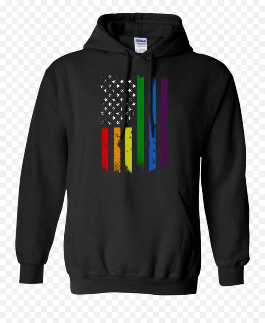Gay Pride Flag - Rainbow American Flag Pullover Hoodie U2013 Tee Uchiha Crest Hoodie Emoji,Gay Pride Flag Png