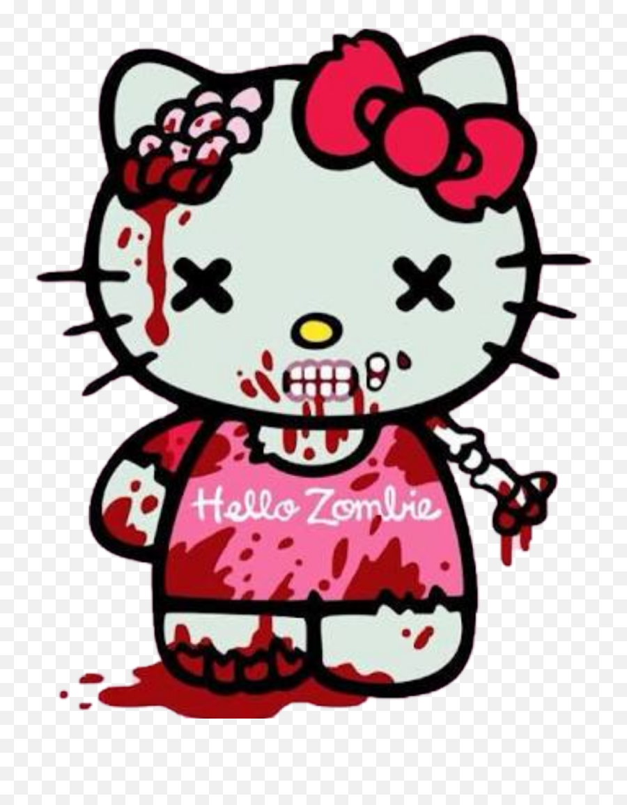Hello Kitty Zombie Png Transparent Png - Hello Kitty Emoji,Zombie Clipart