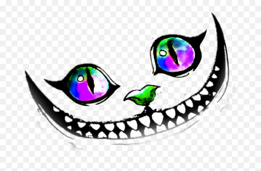 Cheshirecat Smile Sticker By Cherigoodman59 Emoji,Cheshire Cat Smile Png