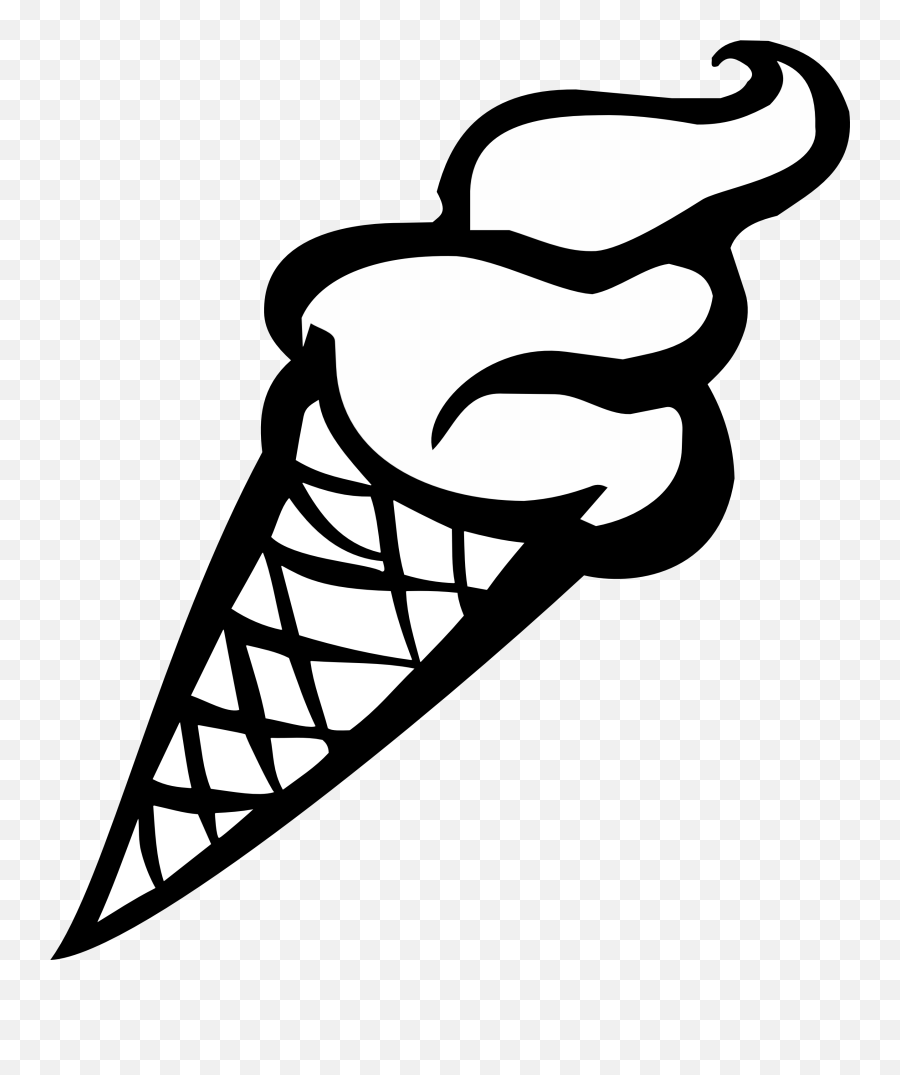 Ice Clipart - Clip Art Ice Cream Black And White Emoji,Ice Clipart