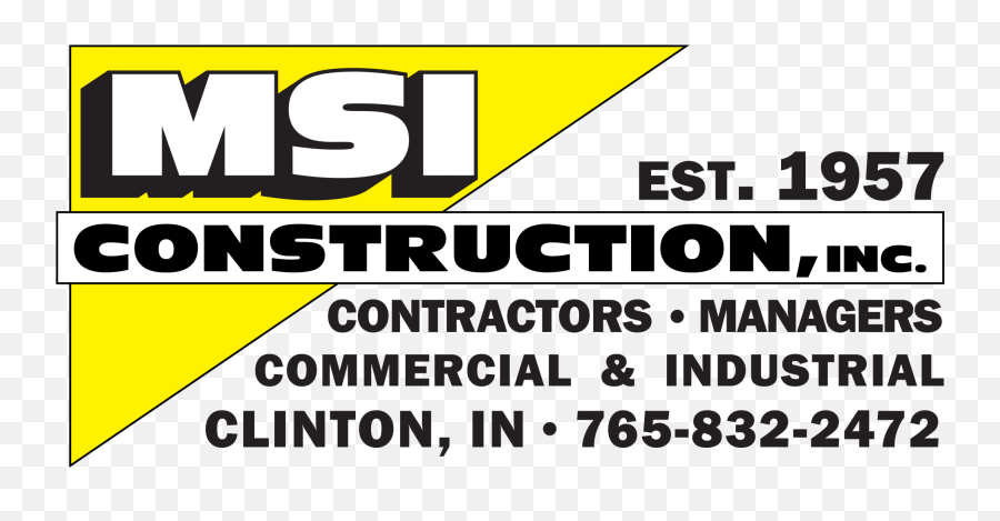 Msi Construction General Contractor Industrial Commercial Emoji,Contractors Logo
