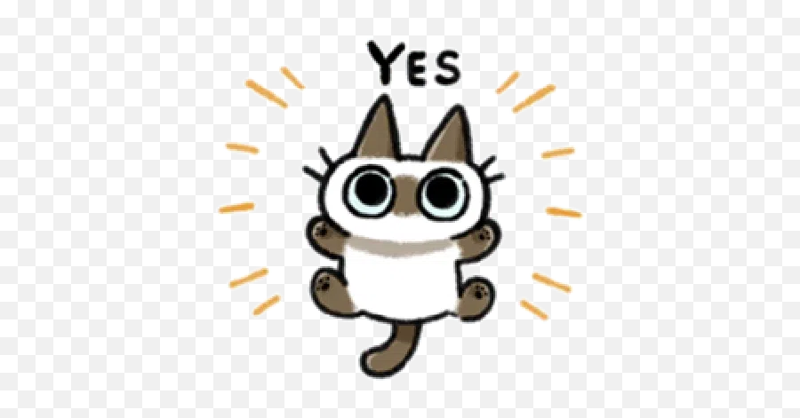 Siamese Cat1 Sticker Pack - Stickers Cloud Emoji,Siamese Cat Clipart