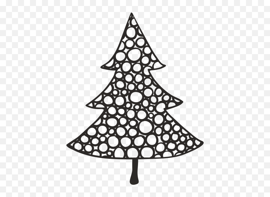 Black Christmas Tree Png Transparent - New Year Tree Emoji,Christmas Tree Png