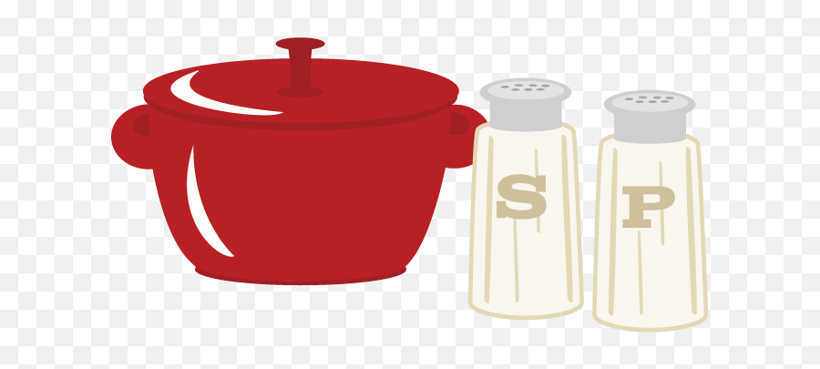 Download Pot With Salt U0026 Pepper Svg Cutting Files Cooking Emoji,Pepper Shaker Clipart
