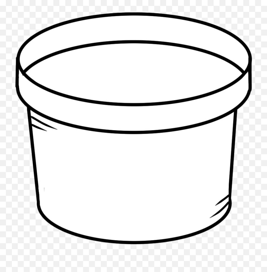 Flower Pot Clipart Black And White Free - Food Storage Containers Emoji,Pot Clipart