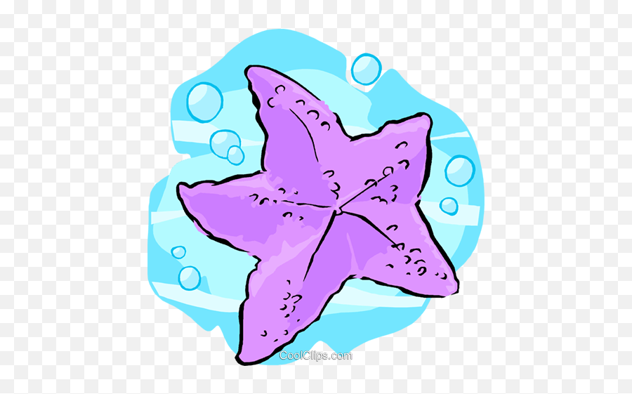 Starfish Royalty Free Vector Clip Art Illustration - Vc012363 Emoji,Starfish Clipart Png
