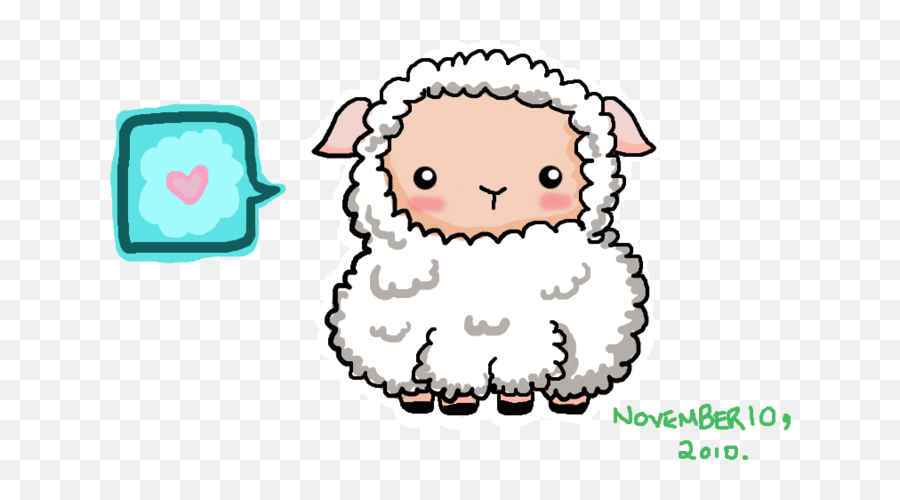 Download Cute Sheep Drawing Tumblr - Drawing Png Image With Emoji,Cute Sheep Clipart
