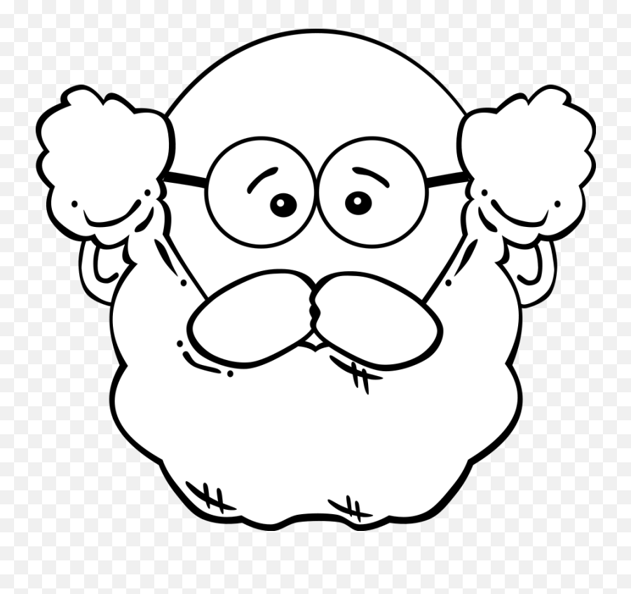 Man Face Cartoon Large 900pixel Clipart Man Face Cartoon - Old Man Mask Outline Emoji,Man Clipart