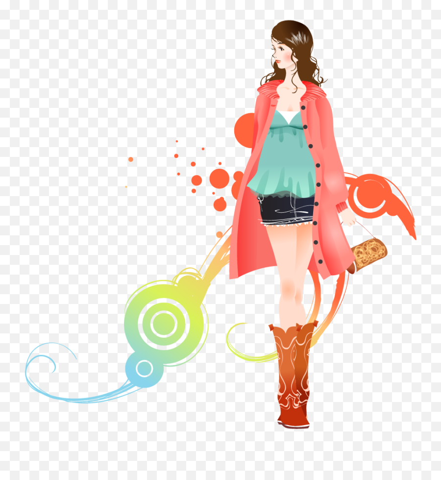 Fashion Girl Transparent Background - Girl Fashion Logo Png Emoji,Fashion Png