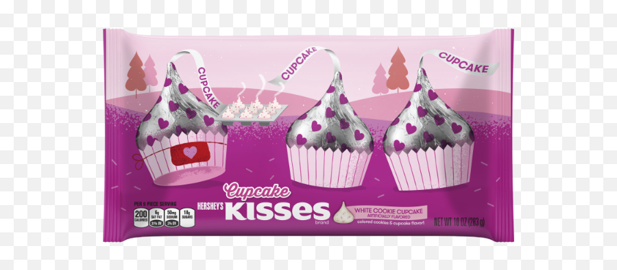Hersheyu0027s Chocolate Valentineu0027s Npd 2017 - White Cookie Cupcake Kisses Emoji,Hershey Kisses Logo