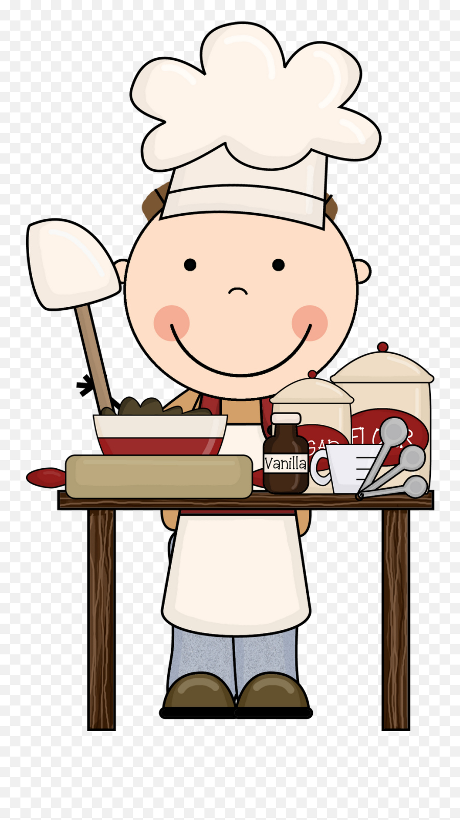 Chef Cooking Clipart 7 Image - Clip Art Kids Cooking Emoji,Chef Clipart