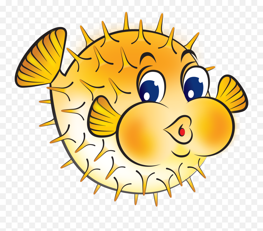 Best Puffer Fish Clip Art 15700 - Clipartioncom Clipart Puffer Fish Png Emoji,Porcupine Clipart