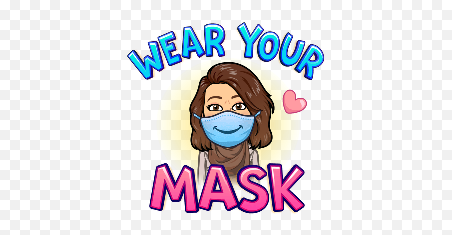 Mrs - Bitmoji Wear Your Mask Emoji,Social Studies Clipart