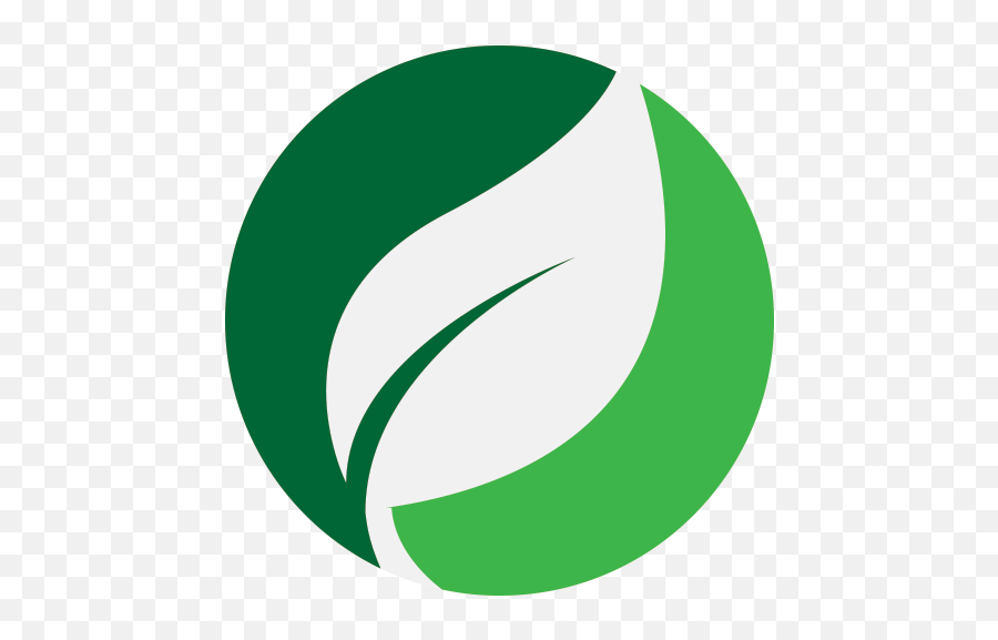 Green Leaf Logo Png Transparent Png - Circle Leaf Logo Png Emoji,Leaf Logo