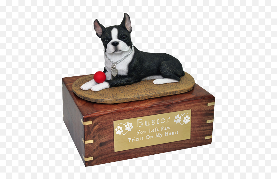 Boston Terrier - Chocolate Lab Dog Urn Emoji,Boston Terrier Clipart