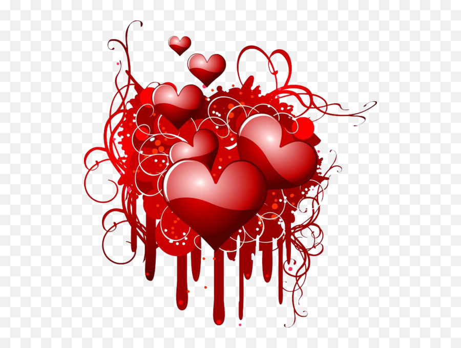 3d Heart Png Transparent - Love Background Emoji,3d Heart Png