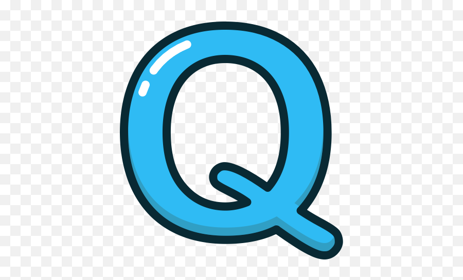 Letter Q Png - Letter Q Png Blue Emoji,Ampersand Clipart