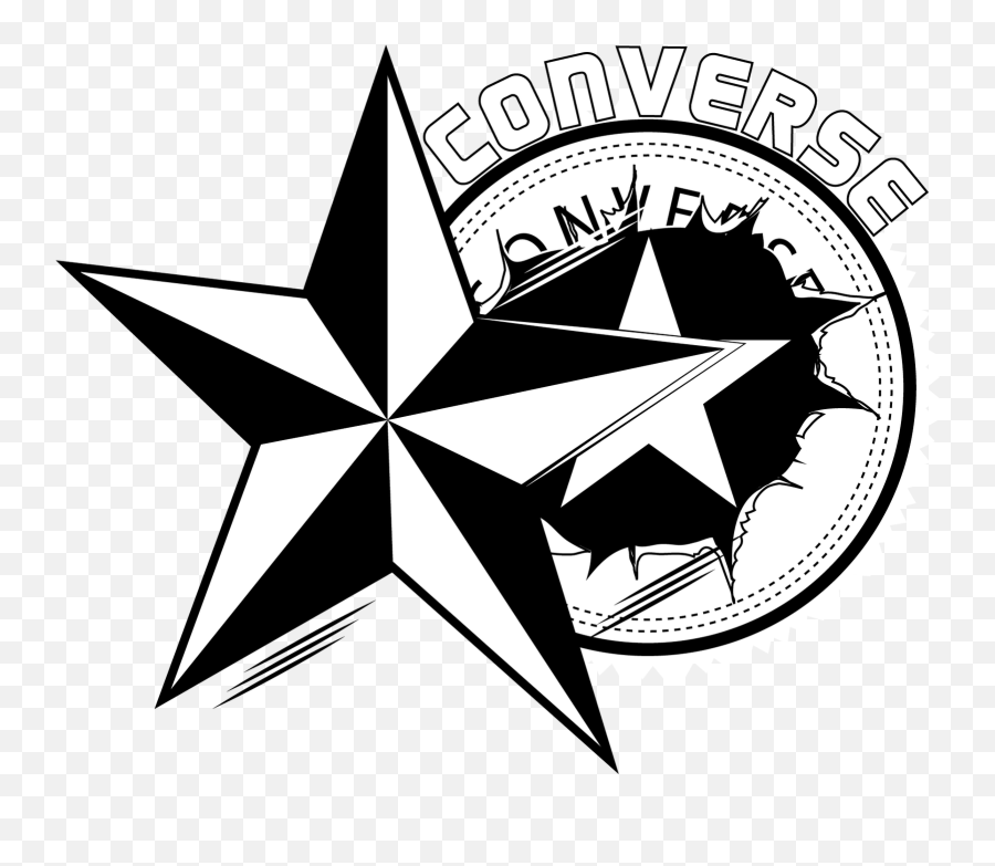Nautical Star Hd Png Download - Nautical Star Svg Emoji,Converse All Star Logo