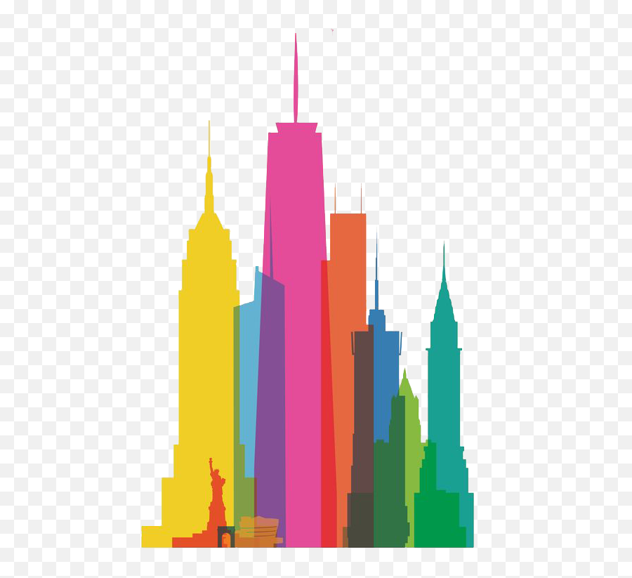New York Buildings - Famous Buildings In One Emoji,City Clipart