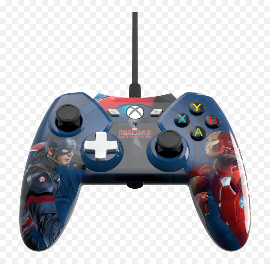 Captain America Civil War Wired Controller For Xbox One Xbox One Gamestop Emoji,Captain America Civil War Logo Png