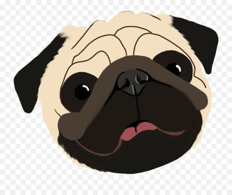 Browse Thousands Of Pug Images For Design Inspiration Dribbble Emoji,Pug Face Png