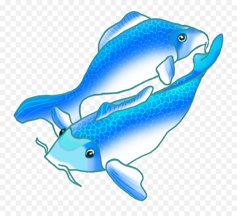 Colorful Koi Fish Drawings Picture Transparent Library - Png Emoji,Koi Fish Clipart