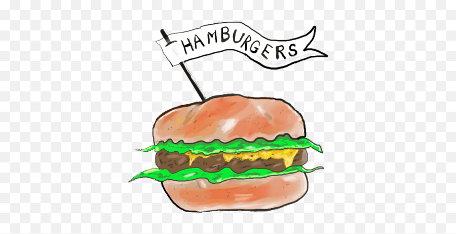 Download Hamburgers Clipart Hamburger Fry - Buffalo Burger Hamburger Bun Emoji,Buffalo Clipart