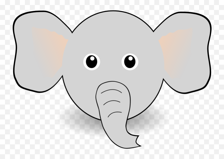 Free Clipart Funny Elephant Face Cartoon Palomaironique Emoji,Funny Face Clipart