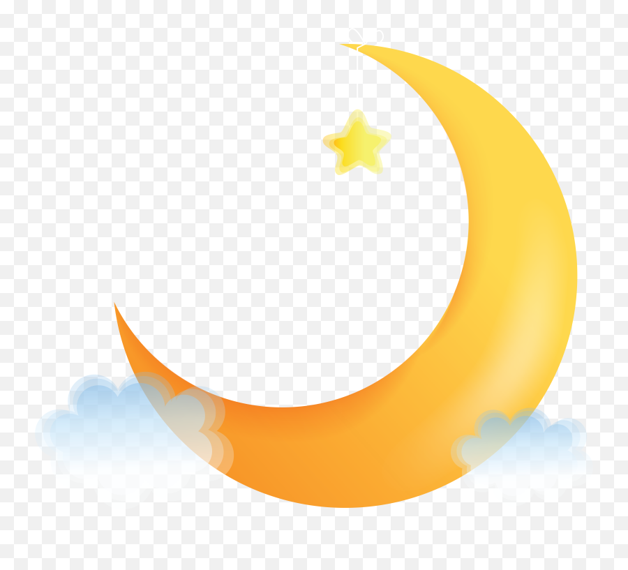 Half Moon Png Images - Cute Moon Clipart Png Emoji,Crescent Moon Png