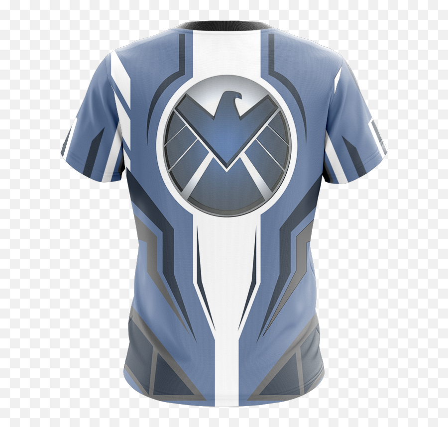Agents Of Shield Unisex 3d T - Shirt Wackytee Short Sleeve Emoji,Agents Of Shield Logo
