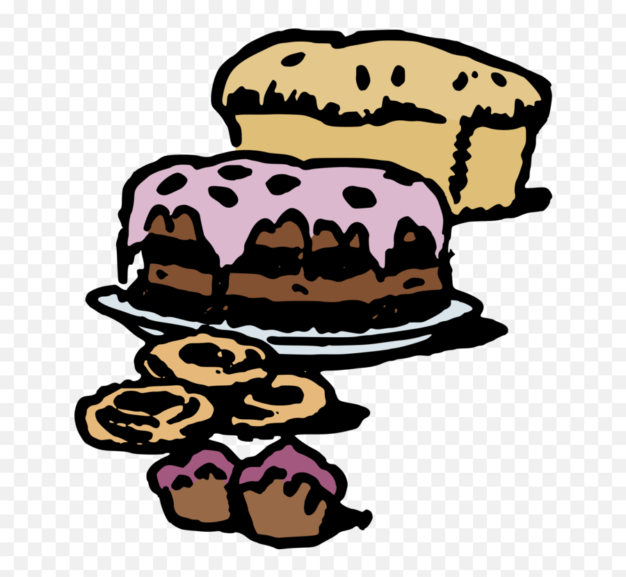 Cuisinesnackbaking - Bread Cake Clipart Black And White Junk Food Emoji,Cake Clipart Black And White