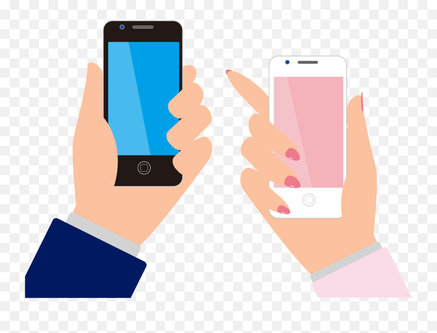 Smartphones Held - Smartphone Clipart Emoji,Smartphone Clipart