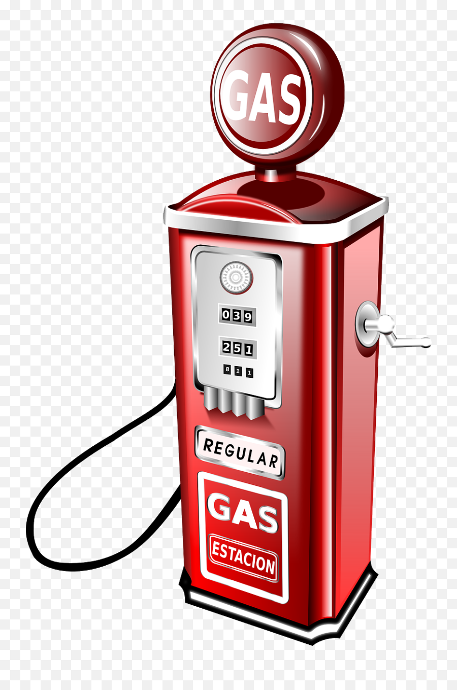 Red Gas Station Free Image - Pump Vintage Gas Station Emoji,Gas Clipart
