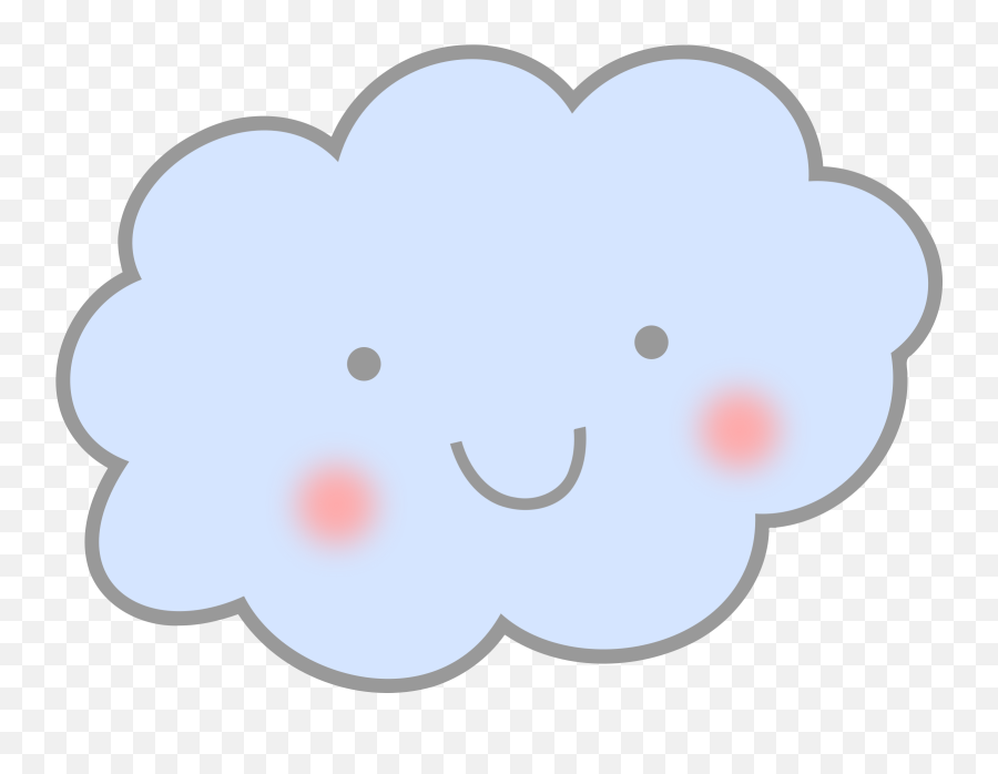 Clipart Cute Cloud - Clipartix Cute Cloud Clipart Emoji,Cloud Png