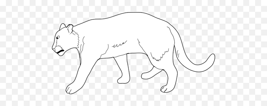 Download White Lion Clipart Mammal - Animal Figure Emoji,Lion Clipart Black And White