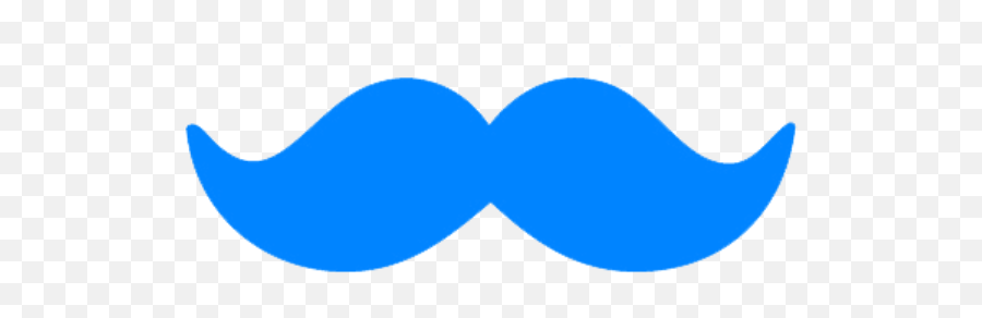 Mustache Clipart Light Blue Mustache Light Blue Transparent - Mustache Blue Png Emoji,Mustache Clipart