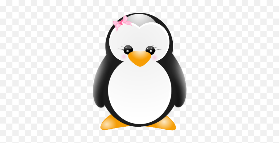 Some Vector Penguins - Girly Penguin Emoji,Penguins Clipart