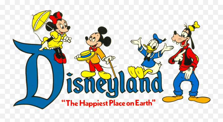 Disneyland Logos Clipart - Disney The Happiest Place Full Clipart Disney Land Emoji,Disneyland Logo Png