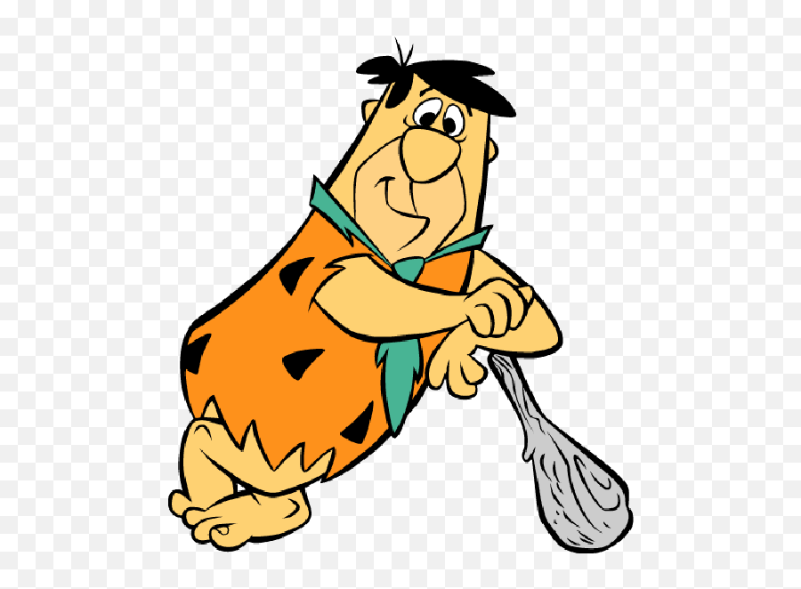 Flintstones Clipart - Fred Flintstone With Club 600x600 Fred Flintstone Emoji,Club Clipart