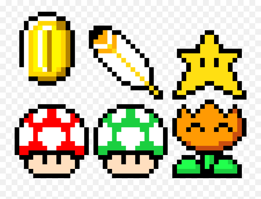 Coin - Mario Bros Power Ups Pixel Emoji,Mario Coin Png
